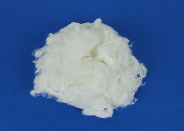 Fibre d'agrafe visqueuse blanche crue 1.2D*51mm, anti- fibre de rayonne visqueuse de déformation