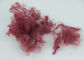 Fibre discontinue de polyesters rouge foncé solide de PSF 12D*64mm pour le tissu de Nonwoven de feutre